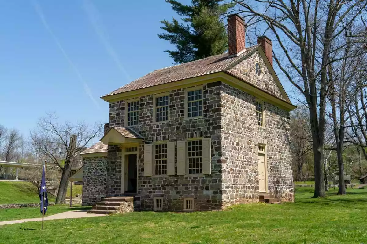 George Washington’s home at Valley Forge National Historical Park.